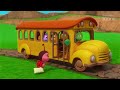 wheels on the bus 🚌 30 min in loop 🌈 kids songs compilation boogie bugs