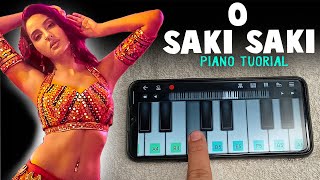 O Saki Saki On Piano | Piano Cover | Easy & Slow Piano Tutorial | Walkband App | #Shorts #OSakiSaki