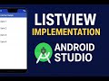 Creating a Simple ListView in Android Studio | Applications, Working, and Implementation