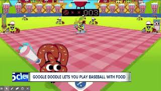 Google doodles let you play baseball with food