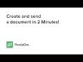 Create and Send a Document in 2 Minutes!