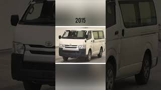 Evolution of Toyota hiace (1998 - 2022)
