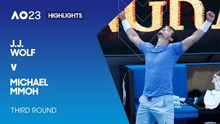 J.J. Wolf v Michael Mmoh Highlights | Australian Open 2023 Third Round