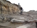 Horsethief Bench Drop rider almost makes it to the bottom