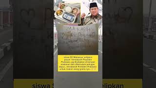 SEORANG SISWA ASAL MAKASAR MENYELIPKAN SEBUAH KERTAS  BERISI PESAN  KEPADA PAK PARBOWO @Short @Fyp