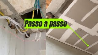 Como fazer forro de gesso - passo a passo