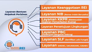 Video Layanan HELPDESK Perizinan REI