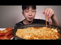 어제 술을 너무 많이 먹어서 .... 해장라면 먹방....asmr spicy ramen mukbang eating show