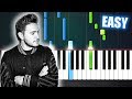 Jonas Blue - Rise - EASY Piano Tutorial by PlutaX