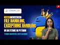 File Handling, Exception Handling & DateTime  | Master in Production Code