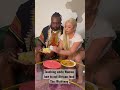 teaching white woman how to eat africa food the right way shorts youtubeshorts youtube viral