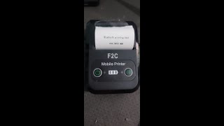 Testing printing through bluetooth using thermal printer in ionic apps #ionicbluetoothprinting