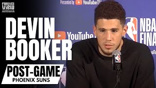 Devin Booker Reacts to Phoenix Suns Losing NBA Finals vs. Milwaukee Bucks | Full Post-Game