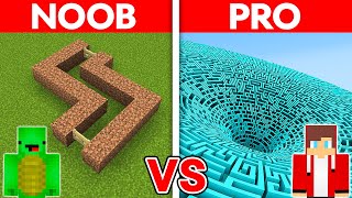 MIKEY vs JJ: NOOB vs PRO: BIGGEST MAZE HOUSE Build Challenge in Minecraft (Maizen)