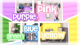 Bloxburg House but Every Room is a DIFFERENT COLOR! 🌈