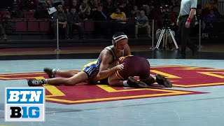 149 LBs: #10 Brayton Lee (Minnesota) vs. #17 Russell Rohlfing (CSU-Bakersfield) | 2019 B1G Wrestling
