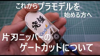 【初心者】片刃ニッパーのゲートカットについて、私はこうやってます！