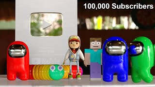 Slither io amoung us minecraft 100,000 subscribers