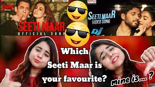 Seeti Maar Song Reaction | Salman khan Vs Allu Arjun | DJ | Radhe | Which one is best? |