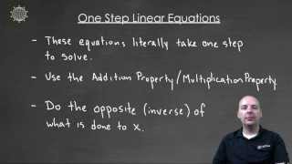One Step Linear Equations
