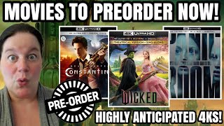 MOVIES TO PREORDER NOW - Highly Anticipated 4K Releases Of Wicked, Constantine and Panic Room!