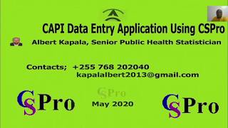 Video 06 CSPro External Dictionary in CSPro