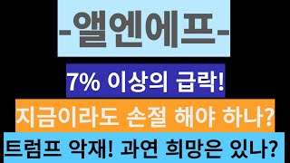 엘앤에프-7% 이상의 급락! 지금이라도 손절 해야 하나? 트럼프 악재! 과연 희망은 있나?