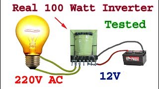 Make Real 100 Watt 12V to 220 inverter using PC PSU Transformer