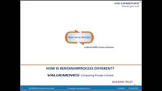 WHAT IS DIFFERENT ABOUT RENT AN HR PROCESS HRMS PRODUCT- FROM VALUEMOVES COMPUTING
