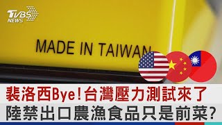 裴洛西Bye!台灣壓力測試來了 陸禁出口農漁食品只是前菜?｜十點不一樣20220803