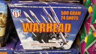 Fireworks Demo (500 Gram Cake) - Warhead (AFW)