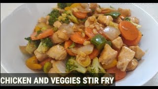 Chicken Veg Stir Fry ചിക്കൻ - വെജിറ്റബിൾ ഉപ്പേരി l In Home And Out