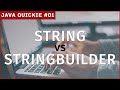 String vs StringBuilder in UNDER 3 MINUTES | Java Quickie
