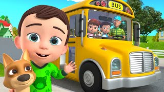 Wheels on the Bus Go Round and Round🚍🎶| Lalafun Nursery Rhymes \u0026 Kids Songs