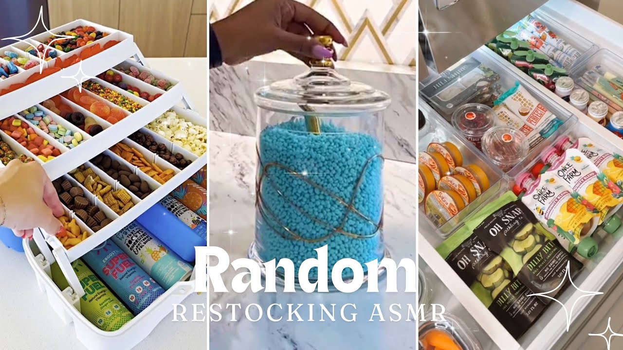 Satisfying Random Restocking Asmr Organizing And Restocking Tiktok
