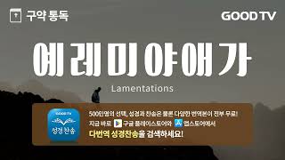 예레미야애가 전체듣기 25분 만에 통독하기 ! | 성경통독 | 성경전체듣기 | 구약성경 | 다번역성경찬송:헤드폰