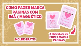 COMO FAZER MARCA PÁGINAS COM IMÃ