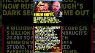 He Died 5 Years Ago, Now Rush Limbaugh's Dark Secrets Come Out #shorts