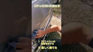 ボディに付いた虫を簡単に除去　#洗車#ムシトリ#虫とり#簡単