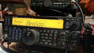 Kenwood TS-590S CQ10m \u0026 reply from KB0MPV on a quietish band.