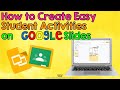 From PDF to Easy Google Slides Activity