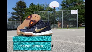 EXCLUSIVE FIRST LOOK AT KYRIE 3 'OBSIDIAN' (UNBOXING + ON-FEET)