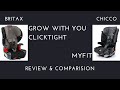 Chicco MyFit versus Britax Grow With You ClickTight