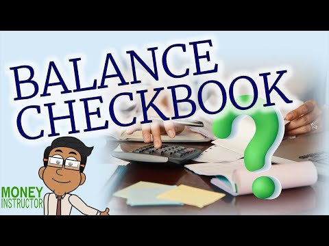 What are the steps in balancing a checkbook?