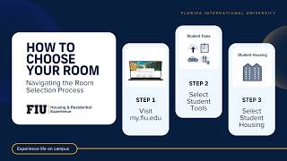 How to Choose Your Room in the FIU Housing Portal