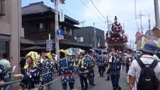 平成２７年　佐原の大祭夏祭り　下仲町の山車　街中曳き廻し　２０１５．７．１１　Sawara Festival