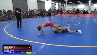 83 Lbs Round 2 (8 Team) - Corey Brown, Maryland Vs Thiago Silva, California D6a9