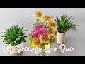 Diy Flowers for Home Decoration #diyideas #craft #satinribbonflowers #diyhandmade