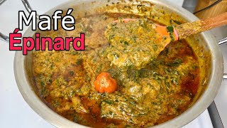 MAFÉ ÉPINARD II SAUCE ARACHIDE ÉPINARD II SAUCE MAFÉ