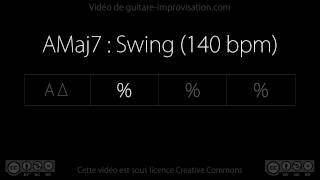 AMaj7 : Backing track (swing 140bpm)